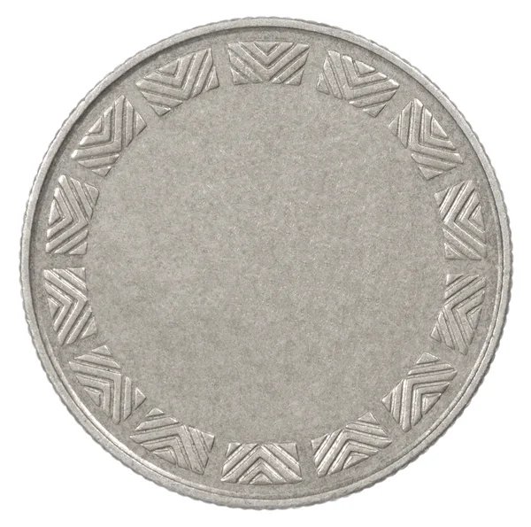 Blank silver coin — Stock Photo, Image