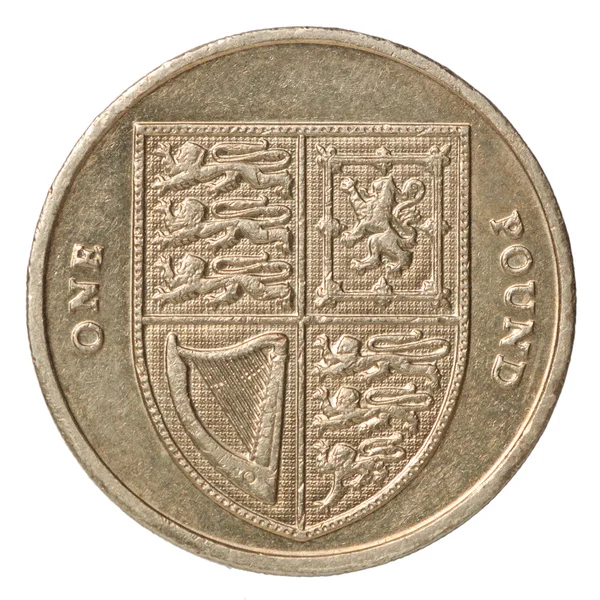 Britská libra mince — Stock fotografie