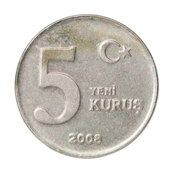 Koin Turkish kurus — Stok Foto