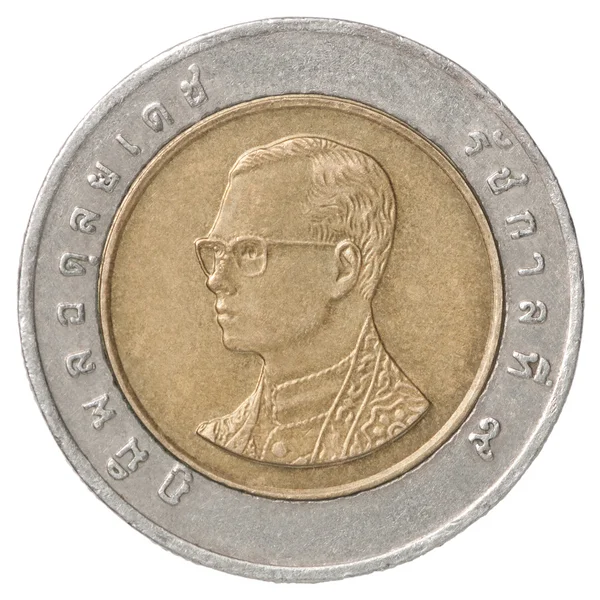 Pièce de monnaie thai baht — Photo