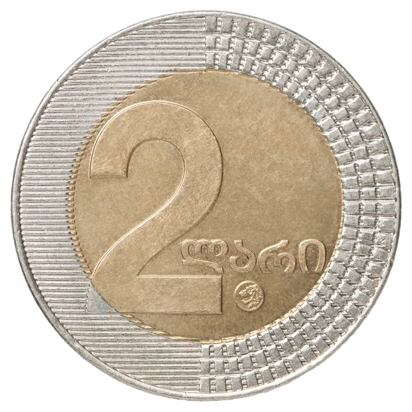 Georgian lari coin — Stock Photo, Image