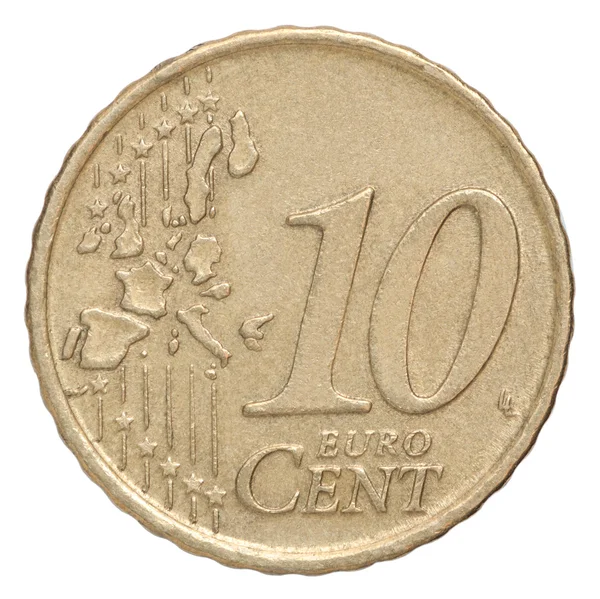 Ten euro cents — Stock Photo, Image