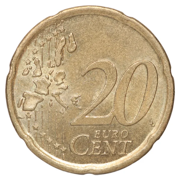 20 euro cents — Stock Photo, Image