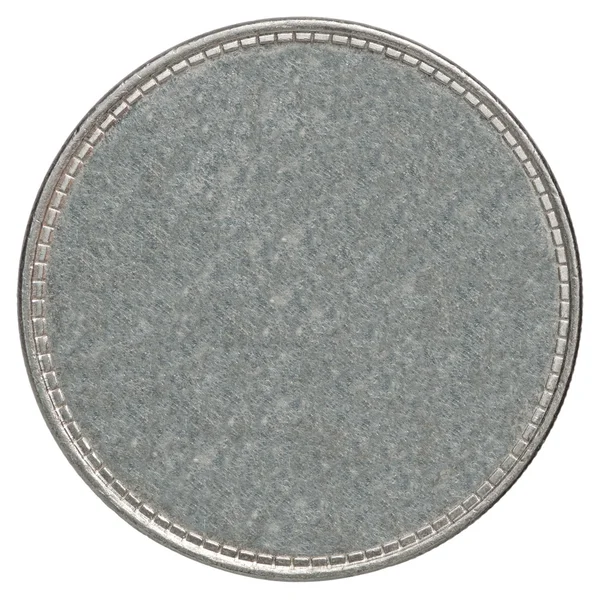Moneda de plata en blanco — Foto de Stock