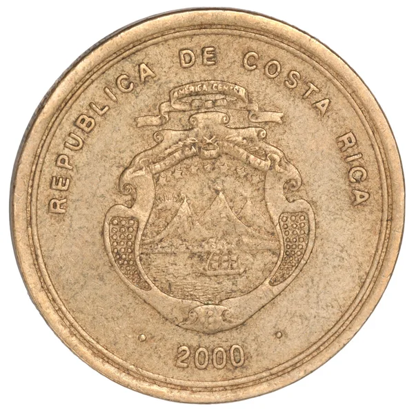 Costa Rican coin — Stock Photo, Image