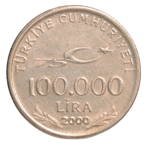 Turecká Lira mince — Stock fotografie