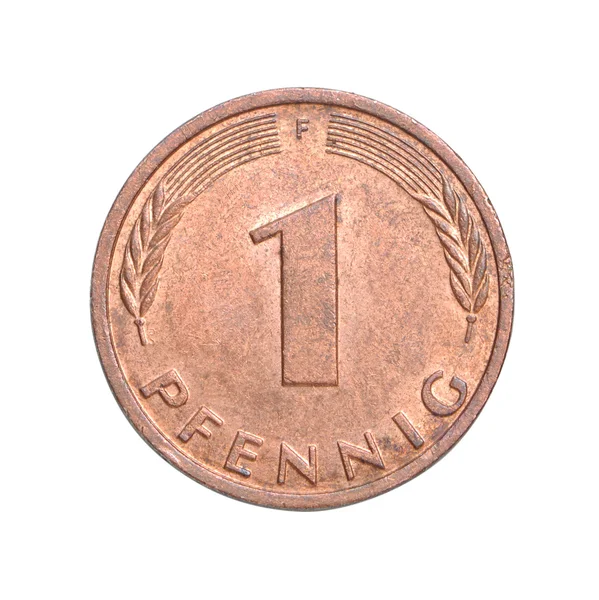 Moeda de pfennig — Fotografia de Stock