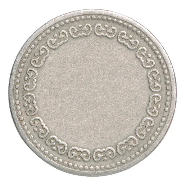 Blank silver coin — Stock Photo, Image