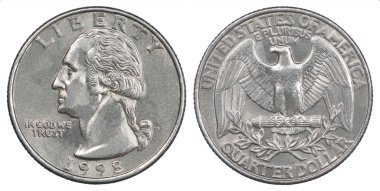 quarter dollar coin clipart