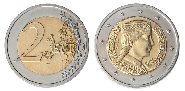 Two euro coin — Stock Photo, Image