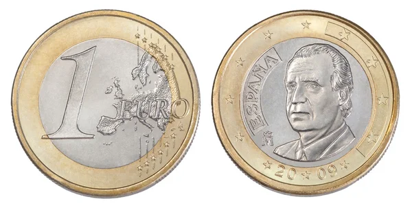 Ein-Euro-Münze — Stockfoto