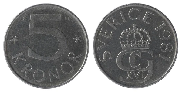 Κέρματα των 5 κορώνες — Φωτογραφία Αρχείου