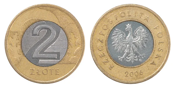 Polnische Zloty-Münze — Stockfoto