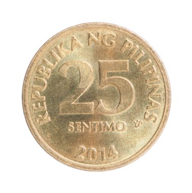 Philippine 25 coin clipart