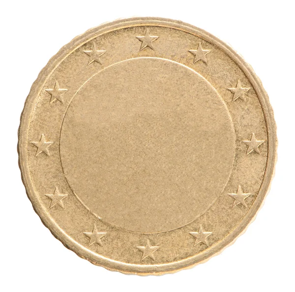 Moneda de bronce en blanco — Foto de Stock