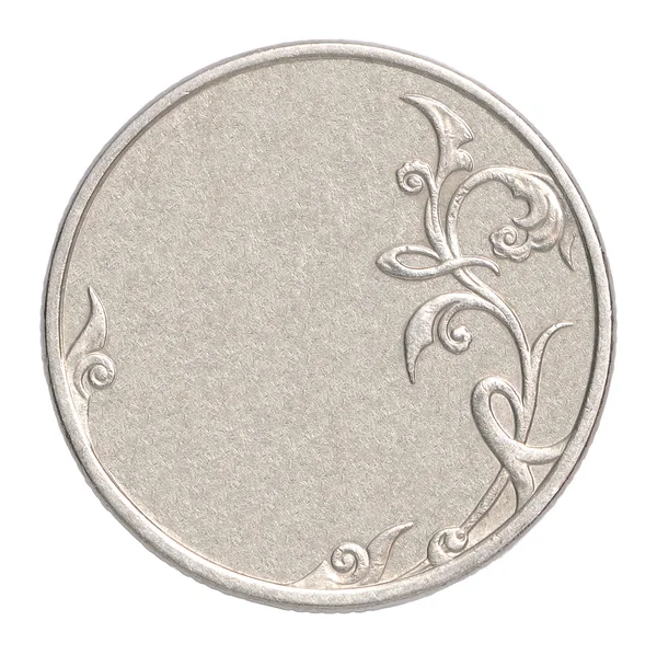 Blank silver coin — Stock Photo, Image