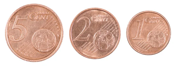 Fijar céntimos de euro —  Fotos de Stock