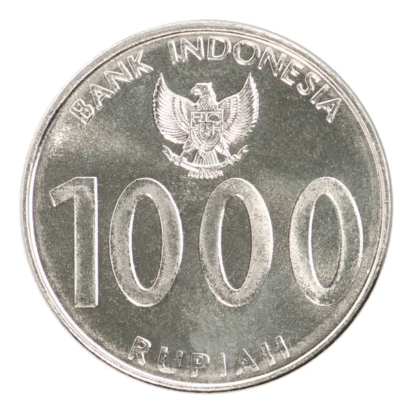 Moeda de rupia indonésia — Fotografia de Stock