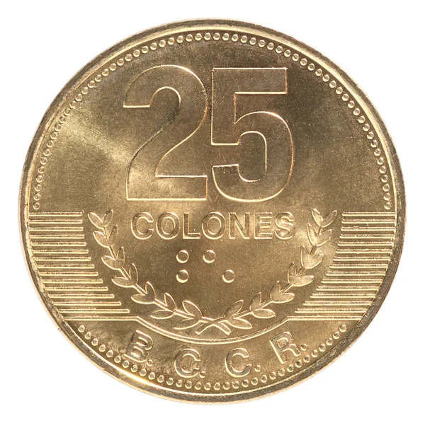 Moneta Costa Rica — Zdjęcie stockowe