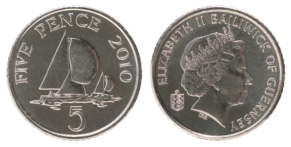 Moneda de 5 peniques —  Fotos de Stock
