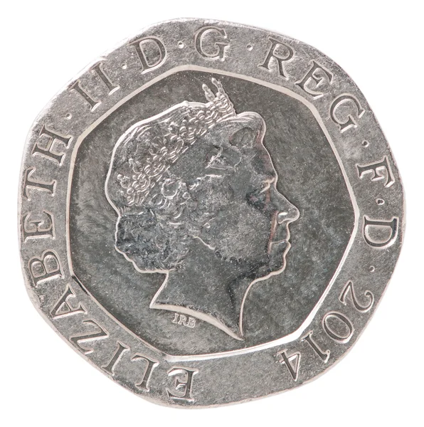 20 englische Pence — Stockfoto
