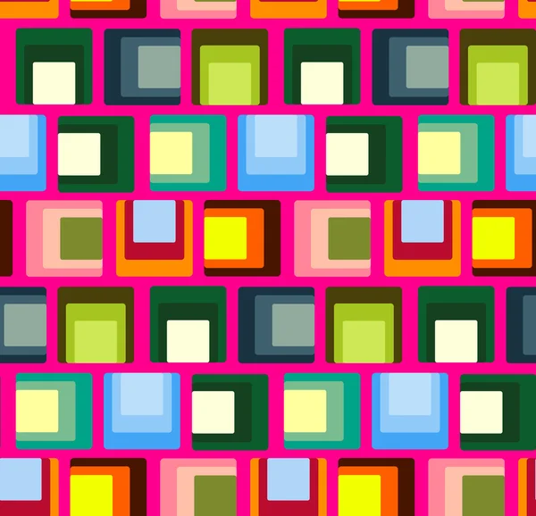 Bezešvé opakující se vzorek z barevných čtverečků. Vektor — Stockový vektor