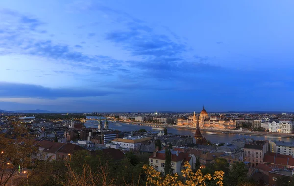 Budapest Panorama.View from the Buda Castle — Stock Photo, Image