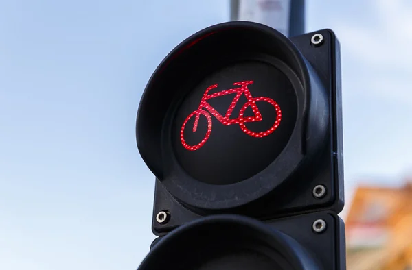 Traffic lights for cyclists in Budapest — Stock Photo, Image