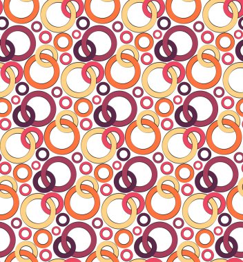 Zincir bağlantıların simüle sorunsuz yinelenen bir desen. Vektör