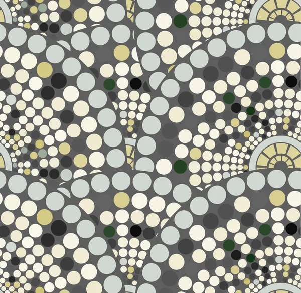Un patrón repetitivo sin costuras imitando azulejos en un círculo en el — Archivo Imágenes Vectoriales