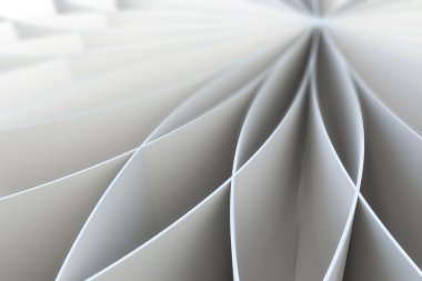 Katlanmış boş pages.3d illüstrasyon soyut desen