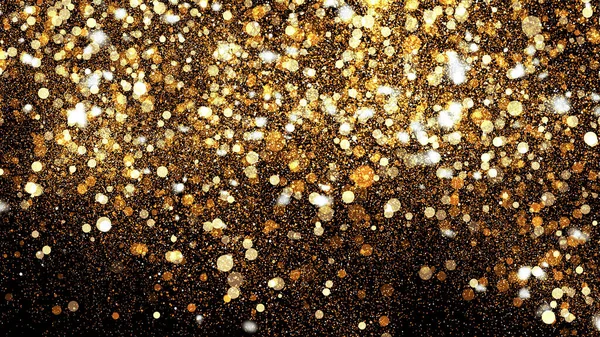 Prachtige Feestelijke Achtergrond Van Gouden Confetti Kan Gebruikt Worden Een — Stockfoto