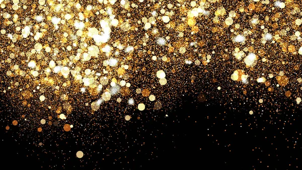 Prachtige Feestelijke Achtergrond Van Gouden Confetti Kan Gebruikt Worden Een — Stockfoto