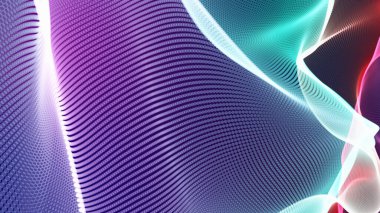 Noktalardan yaratılan soyut renkli arkaplan