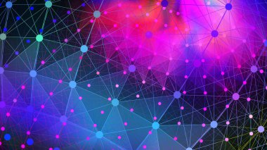 Soyut gradyan 3d kablo arkaplan 3d oluşturma