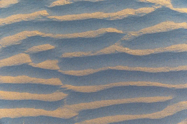 Texture Sabbia Sulla Spiaggia Dopo Vento — Foto Stock