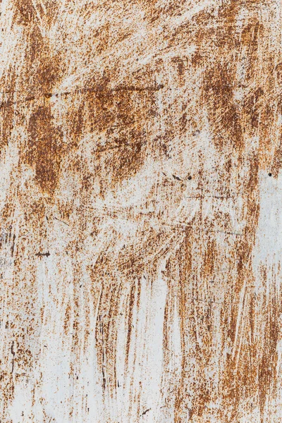 Texture Della Vecchia Lamiera Ferro Arrugginita Verniciata — Foto Stock