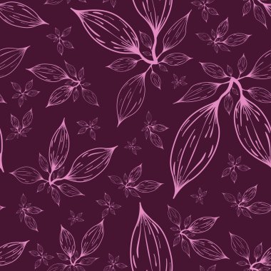 Kusursuz tekrarlayan çiçek deseni.