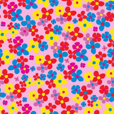 Kusursuz tekrarlayan çiçek deseni.