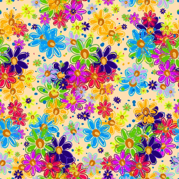 Seamless Repeating Floral Pattern — Stock Photo, Image