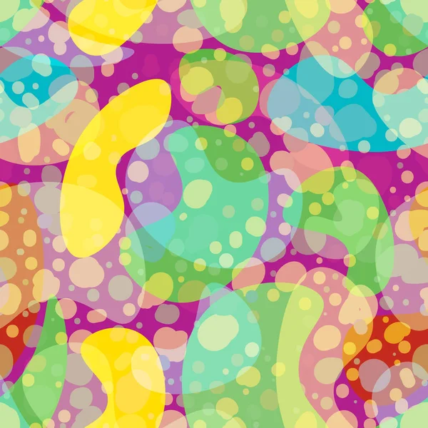 Abstraktes Nahtlos Sich Wiederholendes Muster Farbiger Flecken Unterschiedlicher Größe — Stockfoto