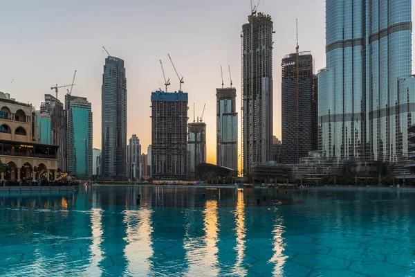 Dubai Bae Mart 2021 Dubai Fountain Show Meydanı — Stok fotoğraf