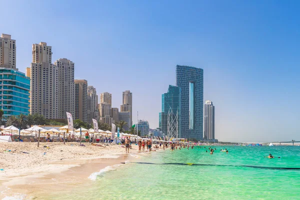 Ντουμπάι Ηνωμένα Αραβικά Εμιράτα Μαρτίου 2021 Dubai Marina Beach Τον — Φωτογραφία Αρχείου