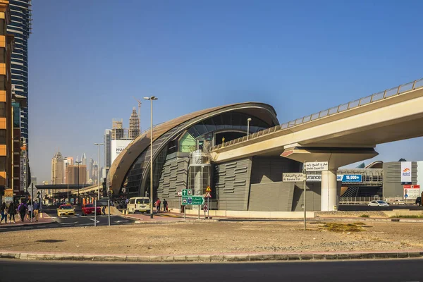 Dubai Bae Mart 2021 Dubai Metro Istasyonlarından Biri — Stok fotoğraf