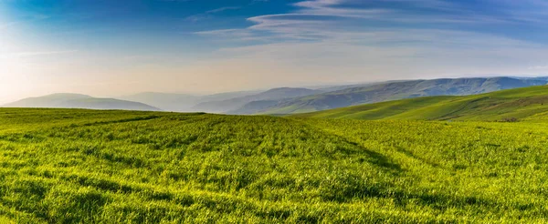 Puesta Sol Las Montañas Azerbaiyán — Foto de Stock