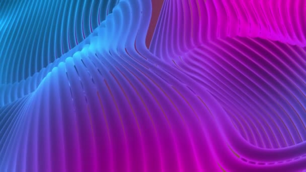 Abstract Colored Animated Waves Background Abstract — Stock Video