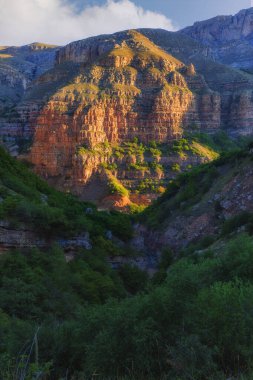 Kanyon dağlarının dokusu