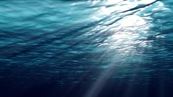 Video Underwater Scene Rendering — Vídeo de stock