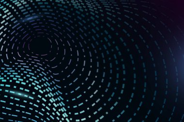 Noktalı çizgilerden soyut teknoloji vektör arkaplanı