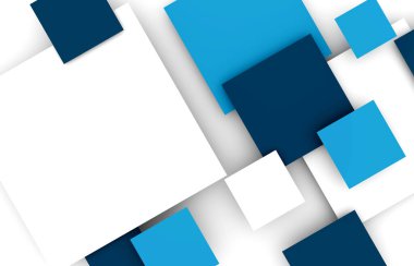 Çok renkli karelerden üç boyutlu soyut arkaplan. 3d oluşturma